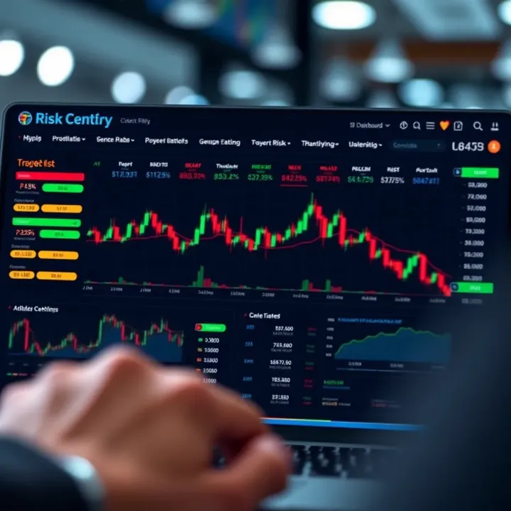 Implementing Risk Management Techniques in Deriv Bot Trading Dashboard interface illustrating risk management controls with trading bot overlay