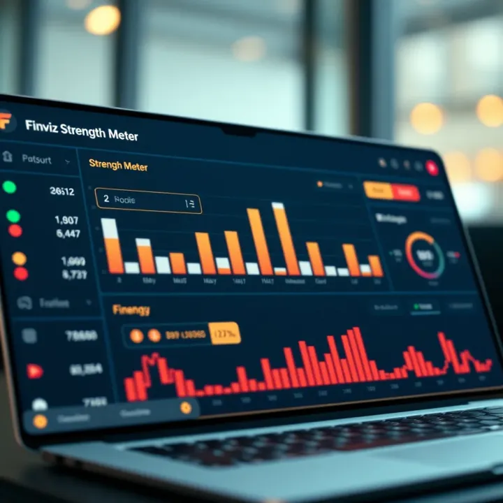 Finviz Currency Strength Meter Dashboard Displaying Currency Strength Levels Dashboard showing Finviz Currency Strength Meter with multiple currency bars indicating real-time strength levels