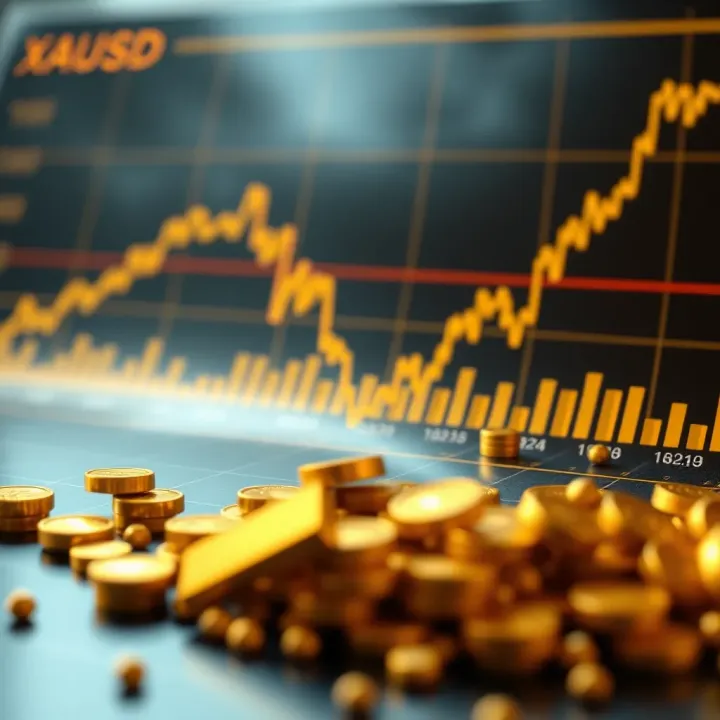 Graph depicting economic indicators and geopolitical events impacting gold value for Kenyan traders