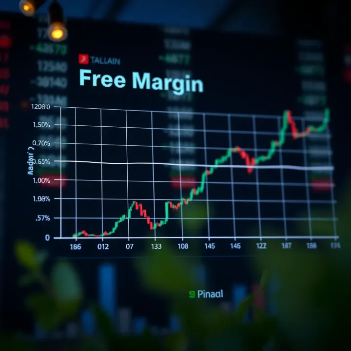 Graph illustrating the impact of low free margin on trading risk and position management