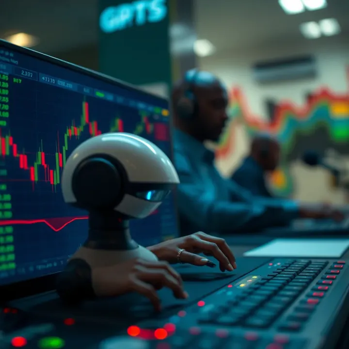 Visual representation of risks and benefits associated with using automated derivative trading tools in the Kenyan market