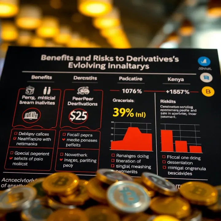 Chart showing benefits and risks associated with peer-to-peer derivatives in Kenya’s evolving financial sector