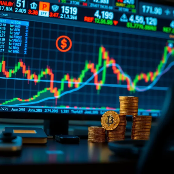 Strategic Approaches in Currency Trading Success Conceptual illustration of strategic trading decisions with charts and financial symbols