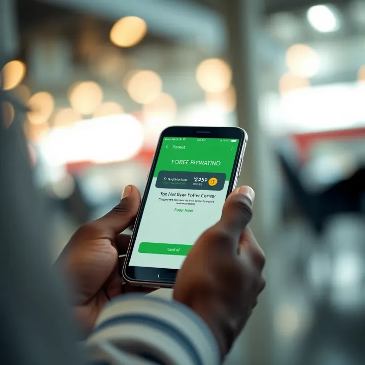 Illustration of secure mobile payment options including M-Pesa for cashing out forex profits