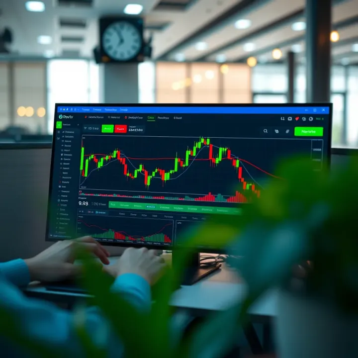 Integrating TradingView Advanced Charts with Deriv Data TradingView platform displaying advanced charting tools linked with Deriv trading data