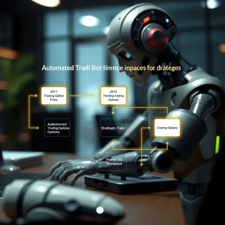 Automated Trading Bot Workflow in Binary Options Diagram illustrating the workflow of an automated trading bot executing binary options strategies