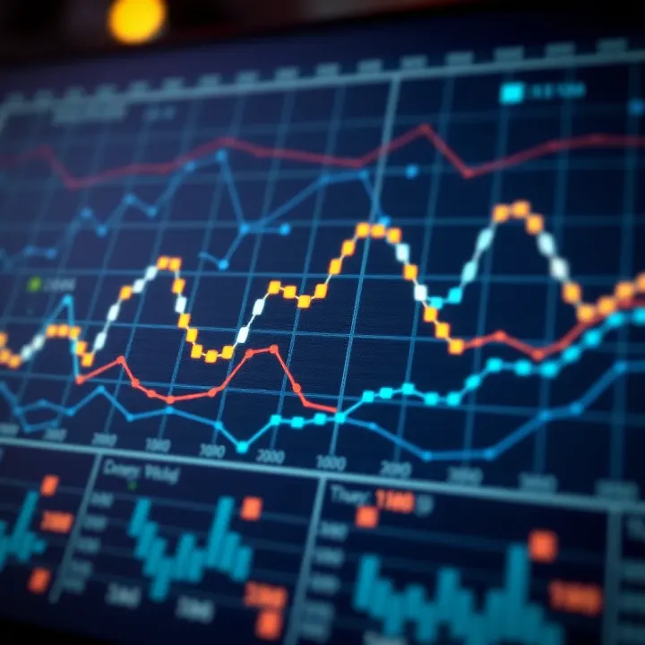 Visual representation showing the use of binary charts in data visualization and computing applications