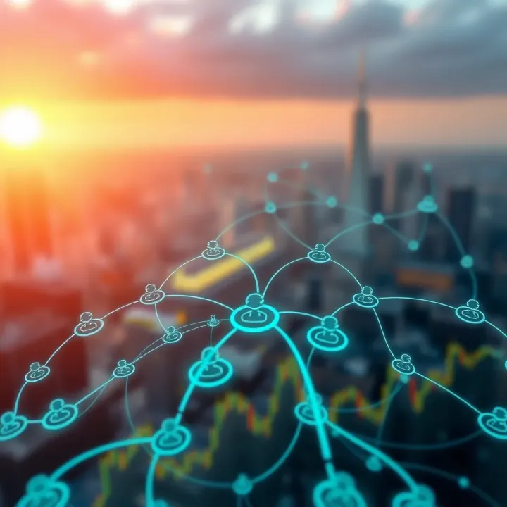 Illustration showing the network of global affiliate partnerships for Deriv trading platform