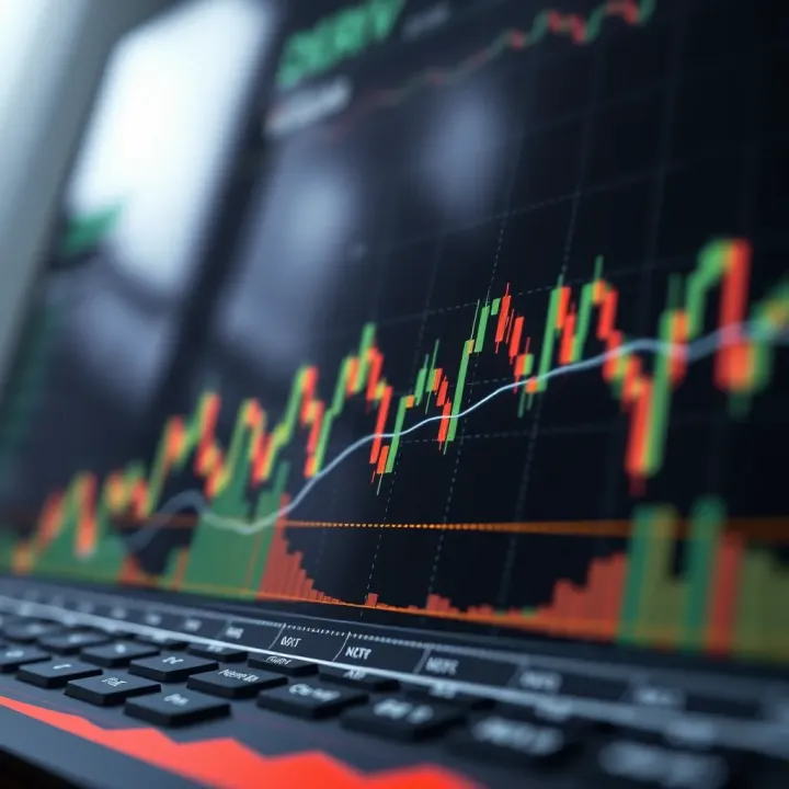 Data Visualization with Deriv Analysis Tool Graph showcasing data trends and financial indicators using Deriv tool