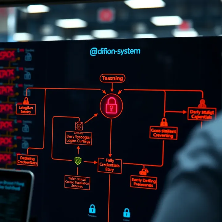 Diagram illustrating the flow of deriving login credentials within a secure digital environment
