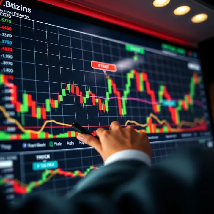 Visual guide showing how to apply forex chart patterns in trading strategies with annotated charts