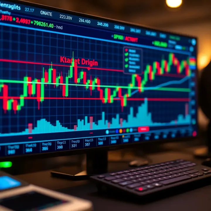 Currency Market Trends Illustrated in Demo Trading Environment Graph showing currency market trends and virtual trading activity