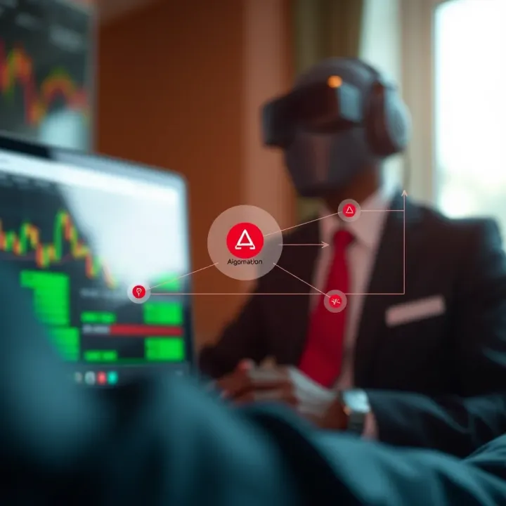 Diagram showing algorithmic decision-making in automated binary options trading