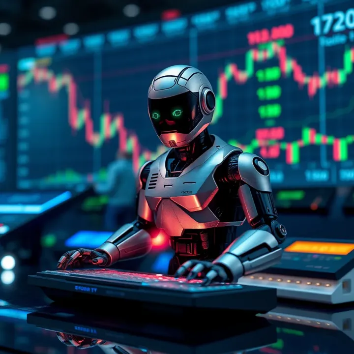 Conceptual illustration of a free trading bot integrating with financial market trends in Kenya
