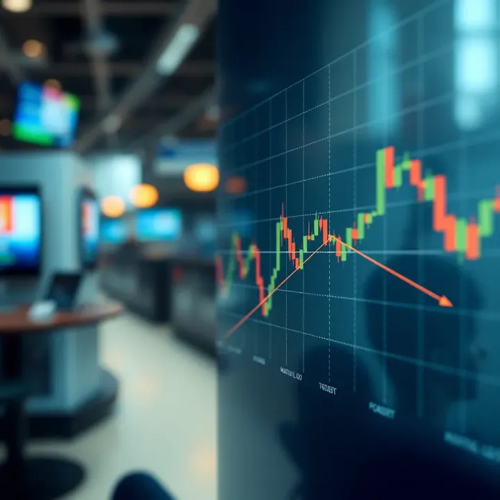 Graph showing the relationship between margin level and available trading funds in forex