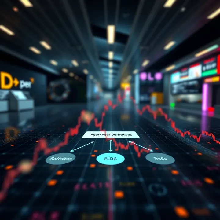 Diagram illustrating how peer-to-peer derivatives connect investors directly in financial markets