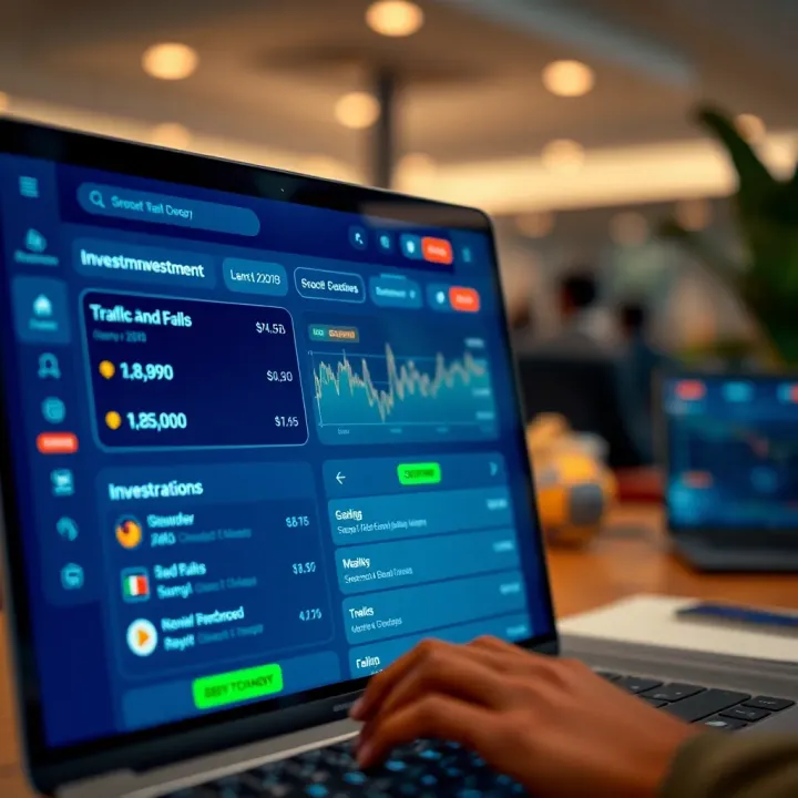 Digital platform interface showcasing investment options available for Kenyan users through pocket brokerage services