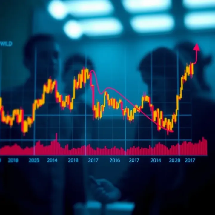 Graph displaying WLD price trends and market fluctuations over time